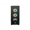 PC-kotelo MSI MAG FORGE 112R Midi-Tower musta karkaistulla lasilla, 3x120mm etutuulettimet, ATX/Micro-ATX/Mini-ITX tuki