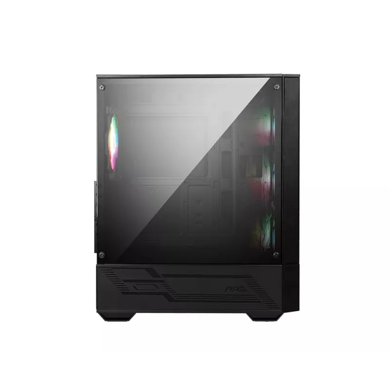 PC-kotelo MSI MAG FORGE 112R Midi-Tower musta karkaistulla lasilla, 3x120mm etutuulettimet, ATX/Micro-ATX/Mini-ITX tuki