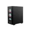 PC-kotelo MSI MAG FORGE 112R Midi-Tower musta karkaistulla lasilla, 3x120mm etutuulettimet, ATX/Micro-ATX/Mini-ITX tuki