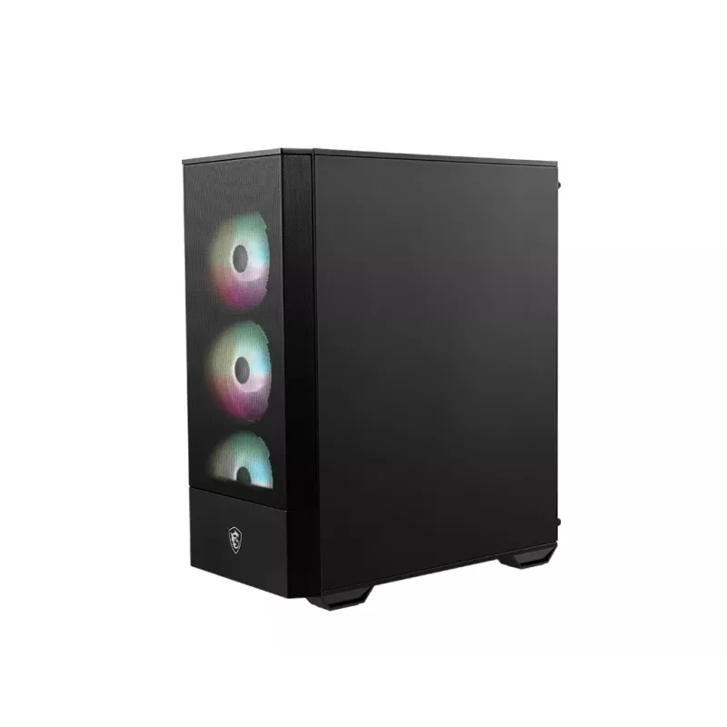 PC-kotelo MSI MAG FORGE 112R Midi-Tower musta karkaistulla lasilla, 3x120mm etutuulettimet, ATX/Micro-ATX/Mini-ITX tuki