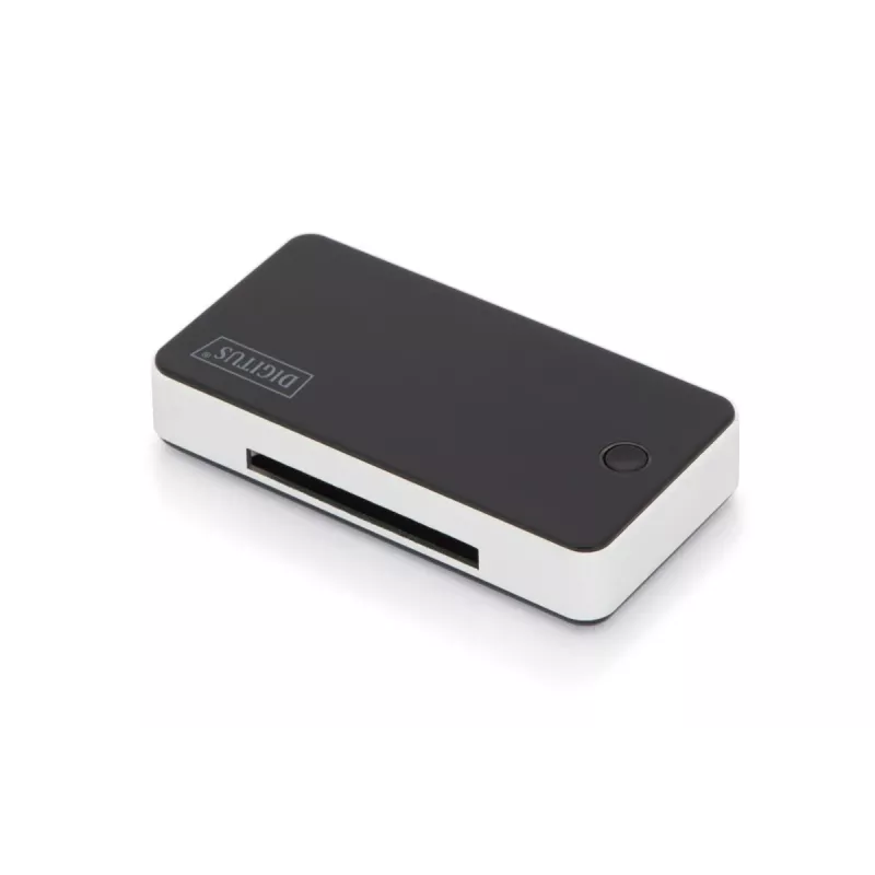 DIGITUS USB 3.0 -kortinlukija, tukee MS/SD/SDHC/MiniSD/M2/CF/MD/SDXC-kortteja, 1M USB-A-liitäntäkaapeli