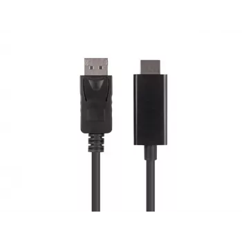 LANBERG-kaapeliadapteri DisplayPort HDMI musta