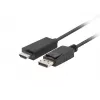 LANBERG-kaapeliadapteri DisplayPort HDMI musta