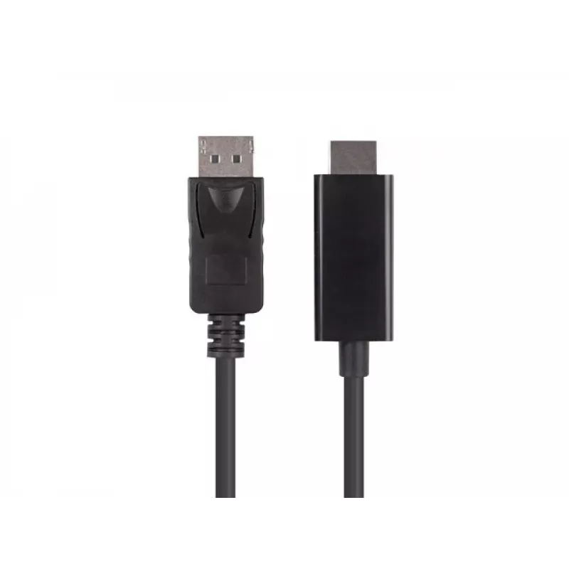 LANBERG DisplayPort(m) V1.1 -> HDMI(m) kaapeli 1,8 m musta