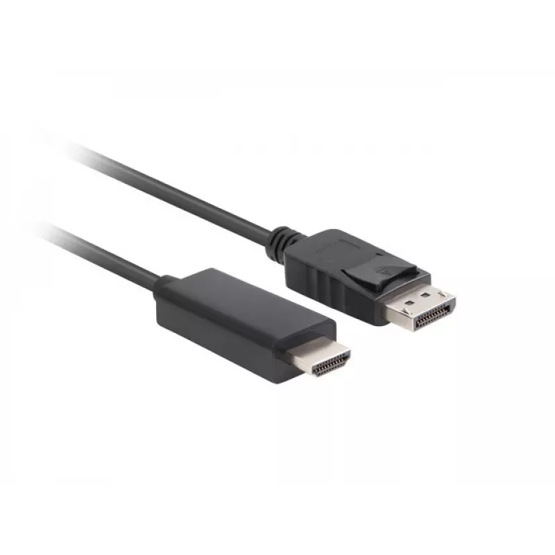 LANBERG DisplayPort(m) V1.1 -> HDMI(m) kaapeli 1,8 m musta