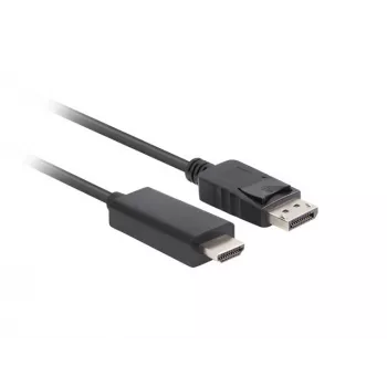 LANBERG kaapeliadapteri DisplayPort HDMI musta
