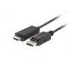 LANBERG kaapeliadapteri DisplayPort HDMI musta