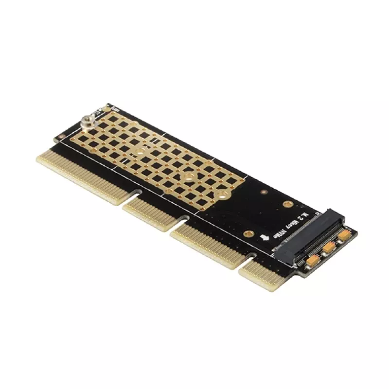 Axagon PCEM2-1U PCIe x16/x8/x4 - M.2 NVMe M-Key-paikka-adapteri 1U