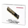 Axagon PCEM2-1U PCIe x16/x8/x4 - M.2 NVMe M-Key-paikka-adapteri 1U
