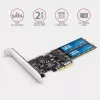 Axagon PCES-SA4M2 PCIe-ohjain 2x sisäinen SATA 6G portti + M.2 B-Key liitäntäkortit/adapterit M.2, SATA