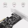 Axagon PCES-SA4M2 PCIe-ohjain 2x sisäinen SATA 6G portti + M.2 B-Key liitäntäkortit/adapterit M.2, SATA