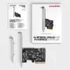 Axagon PCES-SA4X4 PCIe-ohjain - 4x sisäinen SATA 6G portti, ASM1164, SP & LP