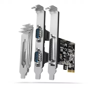 Axagon PCEA-PSN PCIe - 1x rinnakkais & 2x sarjaportti 250 kbps adapteri SP & LP