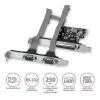 Axagon PCEA-PSN PCIe - 1x rinnakkais & 2x sarjaportti 250 kbps adapteri SP & LP