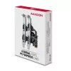 Axagon PCEA-S4N PCIe - 4x sarjaportti 250 kbps adapteri SP ja LP -peitelevyllä