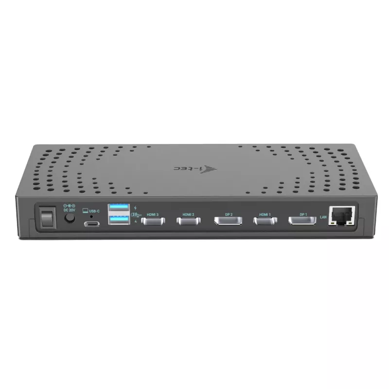 i-tec USB 3.0 / USB-C / Thunderbolt, 3x 4K telakointiasema Gen 2 + Power Delivery 100W