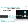 i-tec USB 3.0 / USB-C / Thunderbolt, 3x 4K telakointiasema Gen 2 + Power Delivery 100W