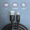 USB-kaapeli Axagon BUCM-AM15AB USB 2.0 1,5 m USB A USB C musta