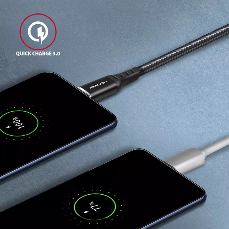 USB-kaapeli Axagon BUCM-AM20AB 2m USB A USB C musta