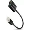 Ulkoinen USB-äänisovitin AXAGON ADA-12 1x 3,5 mm liitäntä kuulokkeille ja mikrofonille