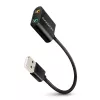 Ulkoinen USB-äänisovitin AXAGON ADA-12 1x 3,5 mm liitäntä kuulokkeille ja mikrofonille