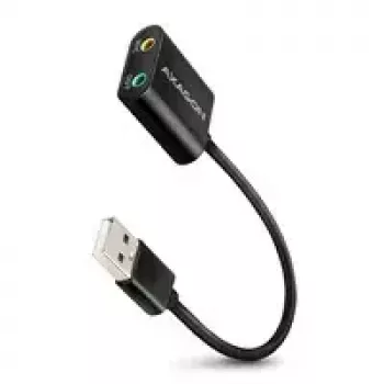 Ulkoinen USB-äänisovitin AXAGON ADA-12 1x 3,5 mm liitäntä kuulokkeille ja mikrofonille