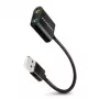 Ulkoinen USB-äänisovitin AXAGON ADA-12 1x 3,5 mm liitäntä kuulokkeille ja mikrofonille