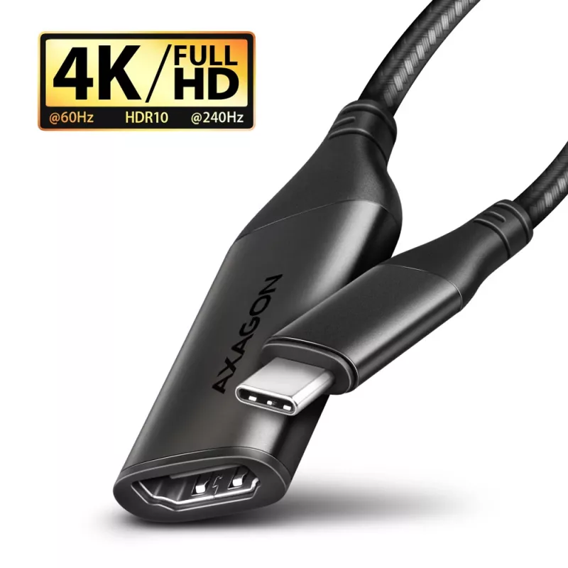 Axagon RVC-HI2M USB-C -> HDMI 2.0a adapteri 4K/60Hz HDR10
