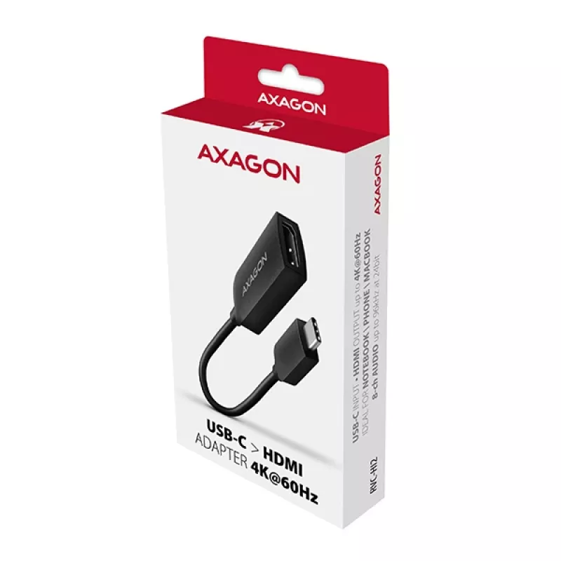 Axagon RVC-HI2M USB-C -> HDMI 2.0a adapteri 4K/60Hz HDR10