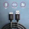 Axagon BUMM3-AM10AB SPEED Micro-B USB <> USB-A 3.2 Gen 1 kaapeli 1 m