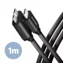 USB-kaapeli Axagon BUMM3-CM10AB Micro-USB B USB C 1m musta