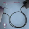 USB-kaapeli Axagon BUMM3-CM10AB Micro-USB B USB C 1m musta