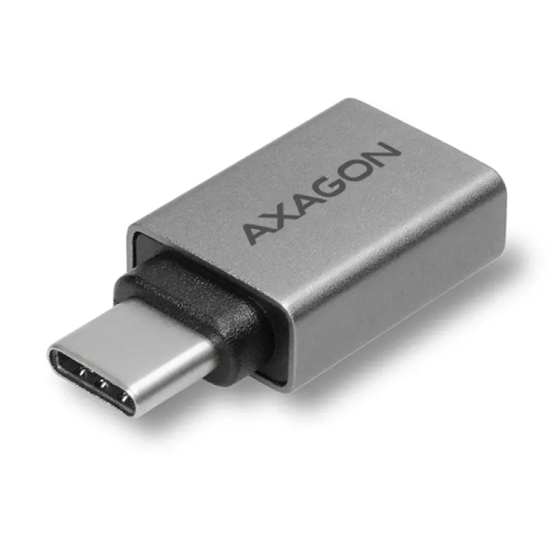 Axagon RUCM-AFA adapteri USB-C (M) -> USB-A (F), USB 3.2 Gen 2, 3A, ALU