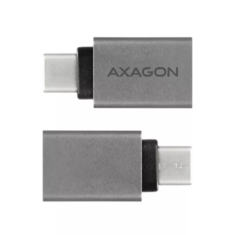 Axagon RUCM-AFA adapteri USB-C (M) -> USB-A (F), USB 3.2 Gen 2, 3A, ALU