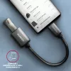 Axagon RUCM-AFAC kaapeliadapteri USB-C (M) -> USB-A (W), 20 cm, USB 3.2 Gen 1, 3A, alumiini