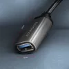 Axagon RUCM-AFAC kaapeliadapteri USB-C (M) -> USB-A (W), 20 cm, USB 3.2 Gen 1, 3A, alumiini