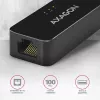 AXAGON ADE-XR USB 2.0 Type-A - Fast Ethernet 10/100 -sovitin, RJ-45, Realtek RTL8152, musta, 23 g