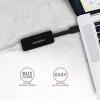 AXAGON ADE-XR USB 2.0 Type-A - Fast Ethernet 10/100 -sovitin, RJ-45, Realtek RTL8152, musta, 23 g