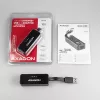 AXAGON ADE-XR USB 2.0 Type-A - Fast Ethernet 10/100 -sovitin, RJ-45, Realtek RTL8152, musta, 23 g