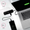 Axagon HMC-6H4A USB 3.2 Gen 1 -keskitin, 4x USB-A, HDMI 4K/30Hz, PD 100W, 20 cm USB-C-kaapeli