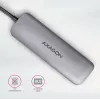 Axagon HMC-HCR3A 3x USB-A + HDMI + SD/microSD USB-C 3.2 Gen 1 -keskitin, 20 cm kaapeli, USB 3.2 Gen 1 (3.1 Gen 1) Type-C, harmaa