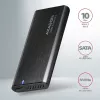 Axagon EEM2-SB2 ulkoinen USB-C 3.2 Gen 2 -metallikotelo M.2 NVMe- ja SATA SSD-levyille. Ruuviton