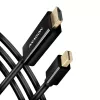 Axagon RVDM-HI14C2 Mini DisplayPort - HDMI -adapterikaapeli 4K 30Hz 1,8 m