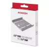 Axagon RHD-125S kiinnike 1x 2,5 tuuman HDD/SSD-asemalle 3,5 tuuman paikkaan, metalli, harmaa