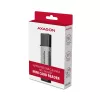 Axagon CRE-DAC USB-C + USB-A 5 Gbps MINI 2-paikkainen ja LUN SD/microSD -kortinlukija USB 3.0 Type-A/Type-C, harmaa