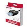 Axagon CRE-SM3N USB-A-älykortti-/ID-kortinlukija, USB 2.0, 1,3 m, musta, 57 g