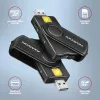 Axagon CRE-SMP2A USB-älykortti- ja SD/microSD/SIM PocketReader -kortinlukija sisäkäyttöön USB Type-A/USB Type-C, musta