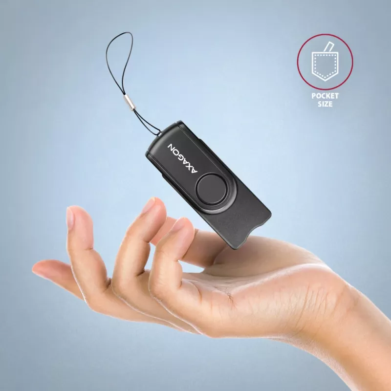 Axagon CRE-SMP2A USB-älykortti- ja SD/microSD/SIM PocketReader -kortinlukija sisäkäyttöön USB Type-A/USB Type-C, musta