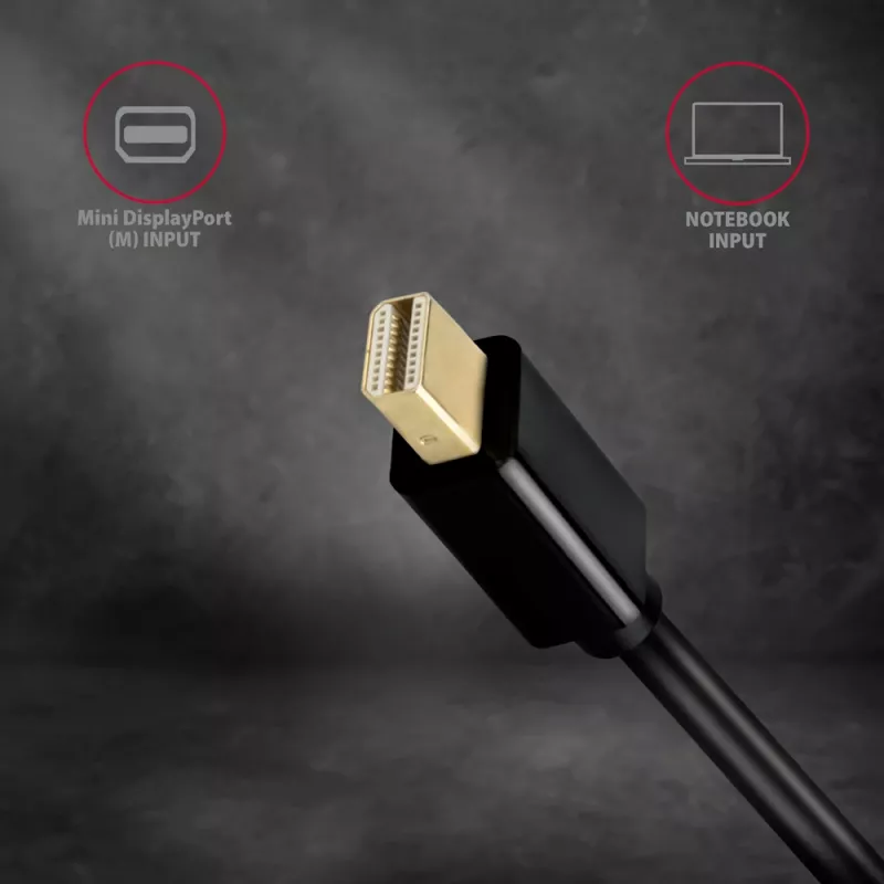 Axagon RVDM-HI14N Mini DisplayPort - HDMI 1.4 -adapteri 4K/30Hz