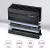 Axagon CLR-M2XL passiivinen alumiinijäähdytyssiili yksipuolisille ja kaksipuolisille M.2 SSD-asemille, koko 2280, korkeus 36 mm